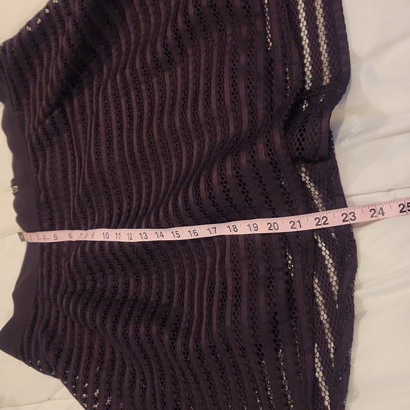 Torrid purple mesh skater mini skirt. Size 1X. Hidden zipper and purple … - Picture 11 of 12